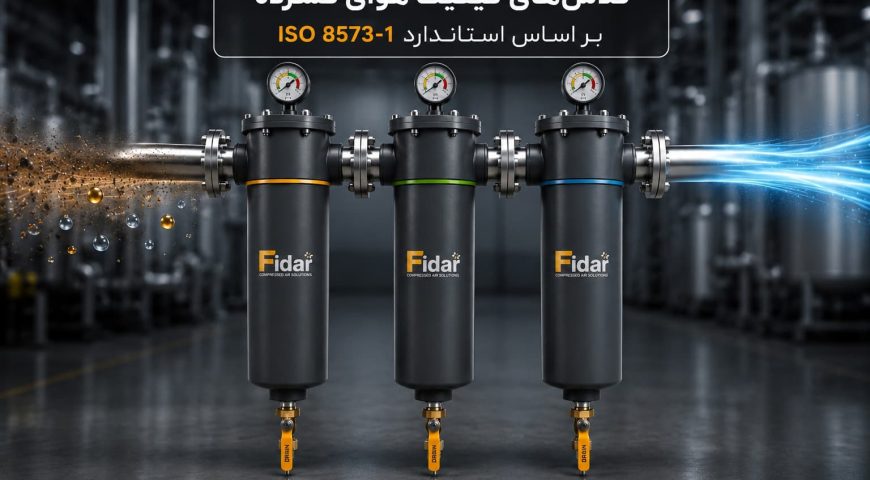 استاندارد ISO 8573-1 چیست؟ راهنمای جامع کلاس‌های کیفیت هوای فشرده و انتخاب تجهیزات مناسب